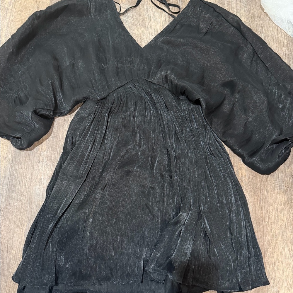 JODIFL Black V-Neck Dress